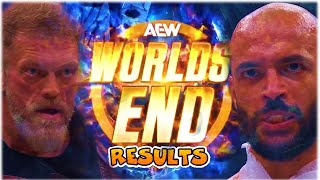 WORLDS END RESULTS 2024 #aew #aewworldsend #wrestlingresults