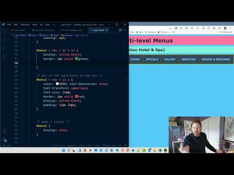 CIS295 Demo - Create a Nav Menu with Submenu on Hover