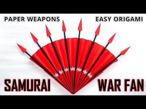 Craft an Epic Samurai BATTLE FAN with Origami