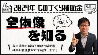 【14分で全体理解】2024年ものづくり補助金の概要情報を知り申請検討しよう！【最大１億円補助】