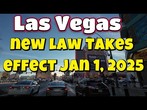 Las Vegas new law takes effect Jan 1 2025 this changes how you will book your room and flight.