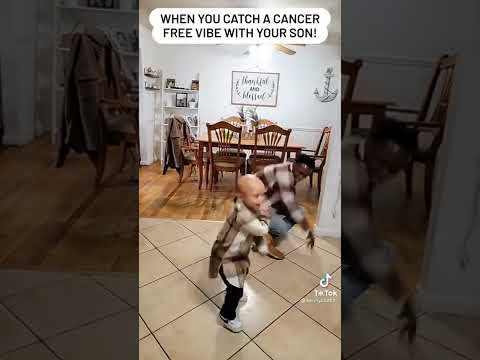 Father & Son Dance To "Poison"