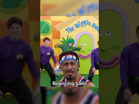 Bouncing bouncing balls with the @HarlemGlobetrotters #bouncingballs #thewiggles #fun #basketball