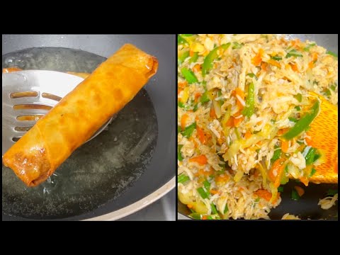 How to make Chicken Spring Rolls - Folding and Freezing Method - Best Spring Roll filling