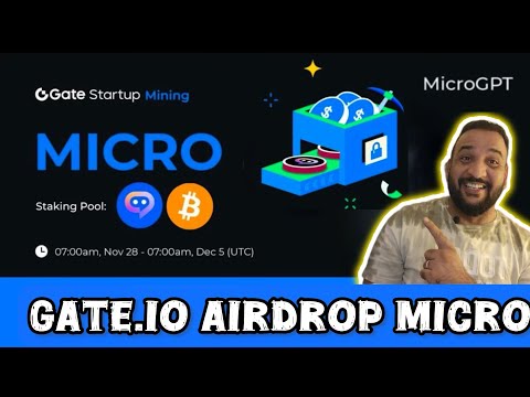 Stake & Earn 20$ bay Micro coin | gate.io startup mining