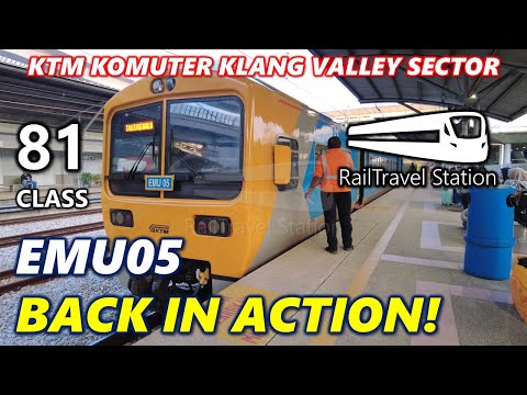 KTM REFURBISHED 81 CLASS EMU! 🇲🇾🚆 KTM Komuter Klang Valley Sector 2160up KL Sentral → Sungai Buloh