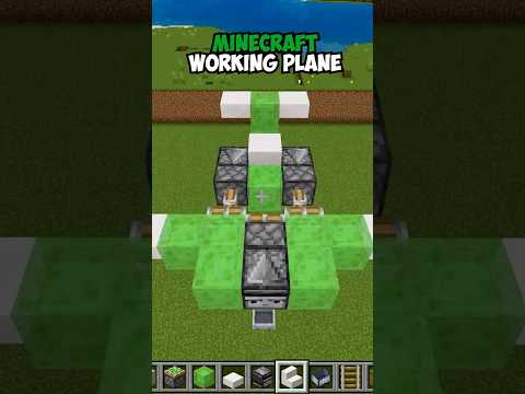 Minecraft Working Plane✈️ (はいよろこんで) #minecraft #shorts