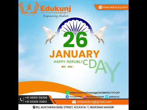 Greetings from EDUKUNJ ACADEMY   #republicday #india #republicdayindia