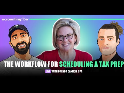 The Workflow For Scheduling a Tax Prep w/Brenda Cannon,CPA