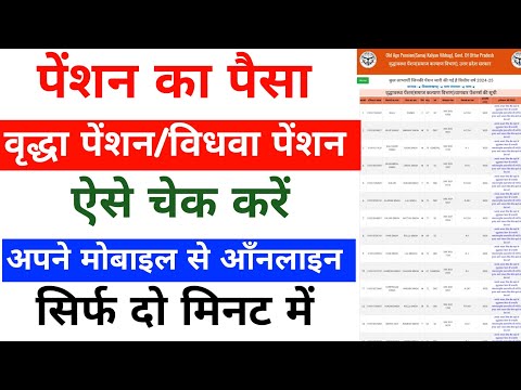 पेंशन कैसे चेक करें | Pension Kaise Check Kare Online | Pension Kaise Check Kare