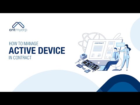 How to manage ACTIVE DEVICE in contract- English | AntMyERP