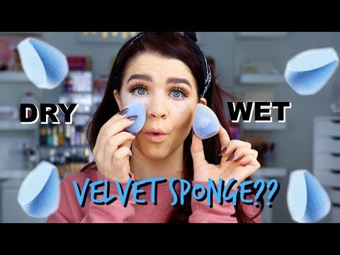 Velvet Makeup Sponge Dry Vs Wet Juno&Co MicroFiber Sponge