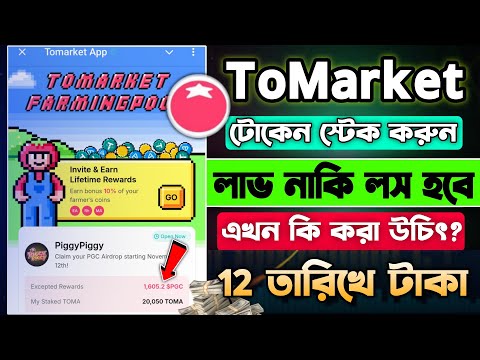 Tomarket Token স্টেক করুন সঠিক নিয়মে-ভুল করলে শেষ || Tomarket New Update