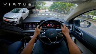 2024 VOLKSWAGEN VIRTUS (1.5 GT PLUS DSG) - POV Test Drive #54 | ENJE