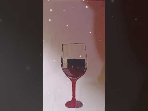 Glass drawing 🍷🍹.#trending#art#drawing#viralvideo#acrylic#realistic#shortsfeed#youtube#ytshort#art .