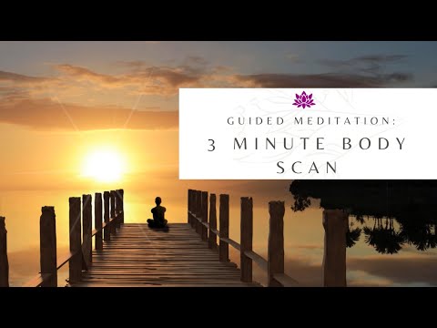 Guided 3 Minute Body Scan| Relaxing sound for Sleep, Study or Meditation |