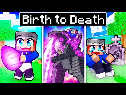 BIRTH to DEATH of a GODZILLA in Minecraft!