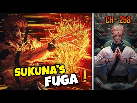 Sukuna's Flames🔥yuji vs sukuna🥵JJK ch - 258! #jjk #anime #funny