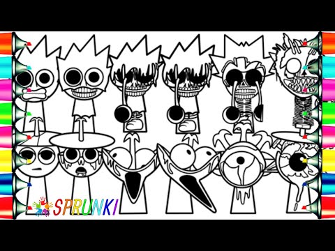 Incredibox SPRUNKI Coloring Pages / Owakcx vs Clukr Phases 1 2 3 4 5 6 / NCS Music