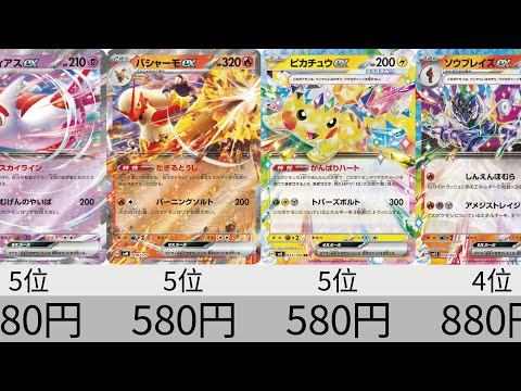 【ポケカ】2024年ポケモンex全種販売価格ランキング！ 24年12月【Pokemon TCG】pokemon ex price ranking.