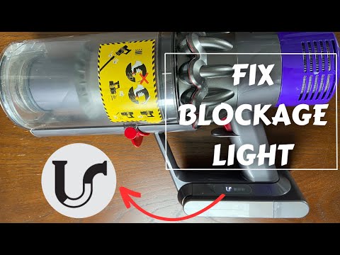 How to fix blockage light on Dyson vacuum.