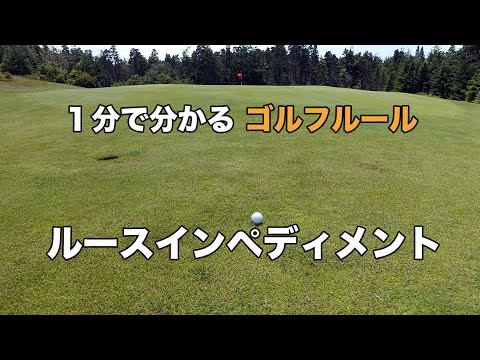 １分で分かるゴルフルール｜ルースインペディメント｜Loose Impediment