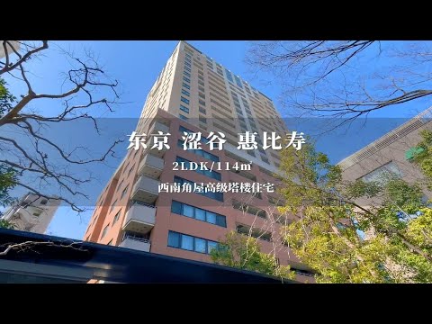 日本东京涩谷惠比寿角屋塔楼住宅