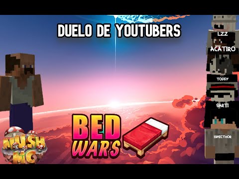 GROVIN contra YOUTUBERS de BEDWARS - [MUSH] (contém 2 key de vip)