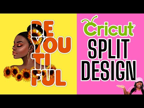 Split Image Design in Cricut - VIRAL Tutorial!