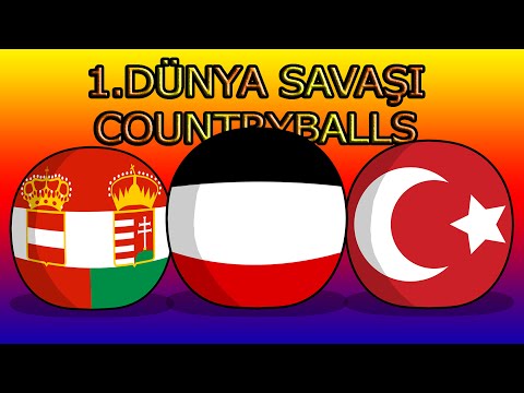 1.Dünya Savaşı 1 Dakikada Countryballs Animation - Ülke Topları Animasyonu Part 1