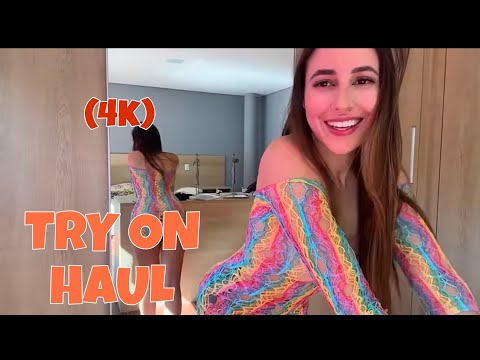 BEST FISHNET BLACK DRESS - TRANSPARENT TRY ON HAUL (4K)