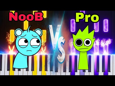 Sprunki noob sprunki pro piano animation sprunki cartoon