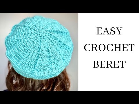 Easy Crochet Beret Hat for Beginners