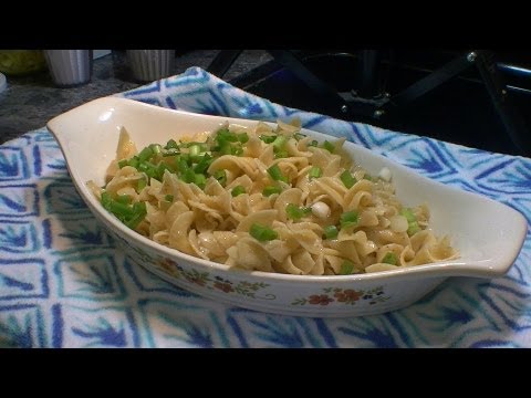 Parmesan Buttered Noodles with Garlic    Easy Pasta recipe