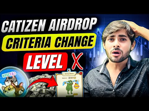 Catizen Airdrop Criteria Changed || Catizen Level Increase के पीछे मत भागो 💁|| Catizen Mining Update