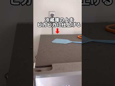 冷蔵庫の上はホコリと油汚れで意外と汚れます