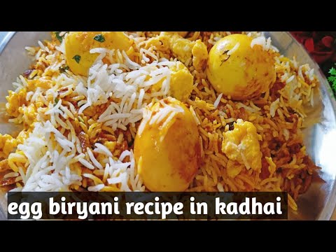 easy restaurant style egg dum biryani in kadhai//अंडा बिरयानी recipe..#deepikakirecipes #eggbiryani