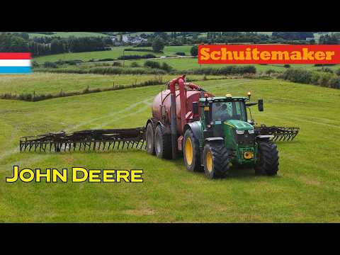 Slurry after 3rd cut | John Deere 6215R // Schuitemaker Robusta 180 | Luxembourg 2024