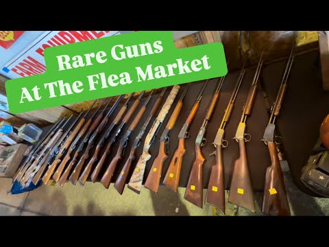 RARE GUNS AT MOULTRIE GA FLEA MARKET CAR SHOW PICKING ANTIQUES AND VINTAGE CAST IRON