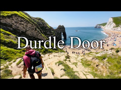 Durdle Door - Beach walking tour, jun 2023 | Most Beautiful Place in England [4K] Views