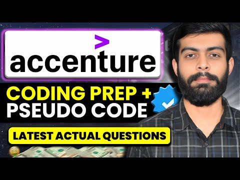 Accenture Coding Questions & Answers | Latest Pseudo Code Questions asked in Accenture🔥