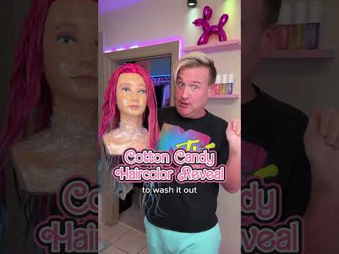 🍭Cotton Candy Haircolor  #haircolor #pinkhair #hairtrends #ombrehair #vlog #haircolortransformation