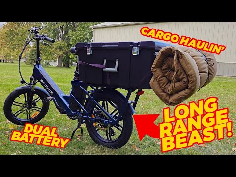 DUAL BATTERIES!! -- Engwe LE20 Cargo Ebike Tech Review (100+ REAL WORLD Miles/Charge!)