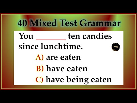 40 test - English All Tenses Mixed Quiz | Verb Tenses in English | No.1 Quality English