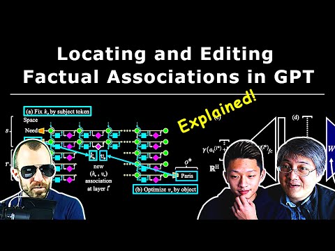 ROME: Locating and Editing Factual Associations in GPT (Paper Explained & Author Interview)