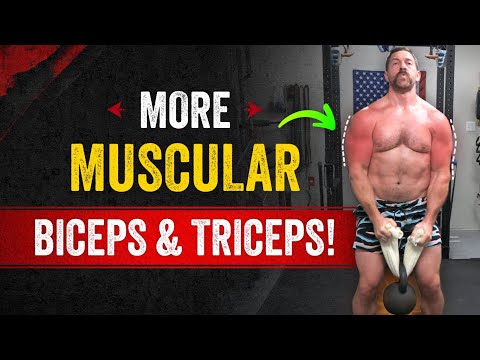 INTENSE Kettlebell Arm Workout for Muscular Biceps & Triceps | Coach MANdler