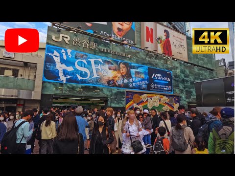 [4k] Tokyo Shibuya Walk - Shibuya In The Springtime (April 2023)