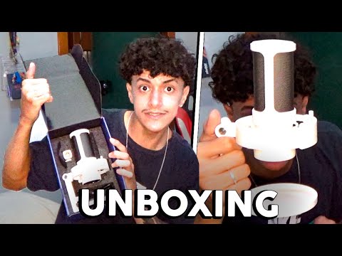 UNBOXING DO MEU NOVO MICROFONE *fifine A8*