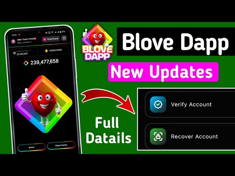 Blove Dapp New Update ! Verify Account ! Recover Account ! Blove dapp account verify kaise kare