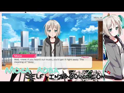 【ENGLISH】 Afterglow // Moca Aoba Self Introduction